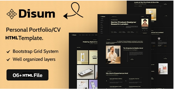Disum - Personal Portfolio HTML Template