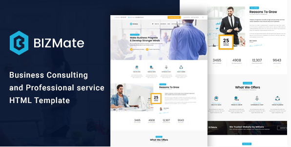 BizMate - Business Consulting and Professional Services HTML Template