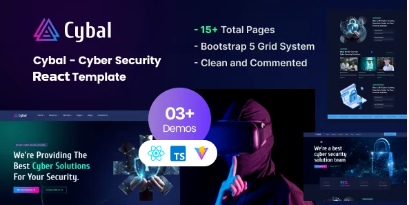 Cybal - Cyber Security React js Template