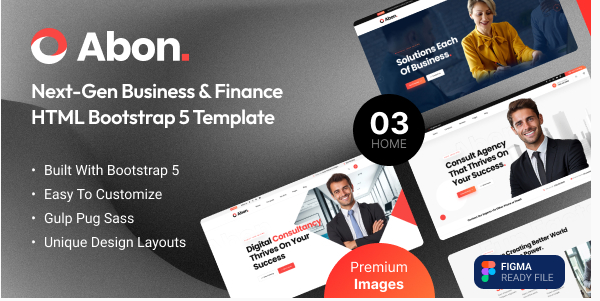 Abon - Multipurpose Business & Finance HTML Template