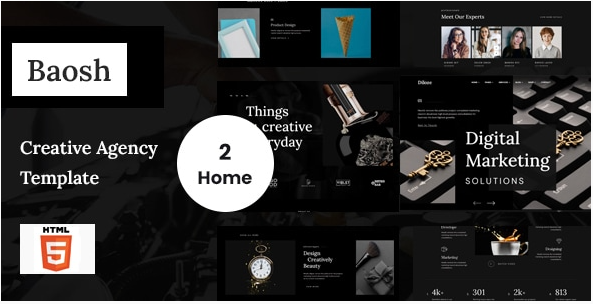 Baosh - Digital Agency HTML Template