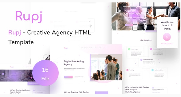 Rupj - Creative Agency HTML Template
