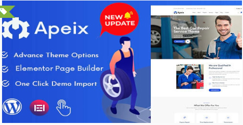 Product Image - Apeix – Car Repair Service & Auto WordPress Theme