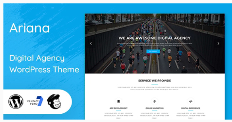 Product Image - Ariana – Digital Agency WordPress Theme