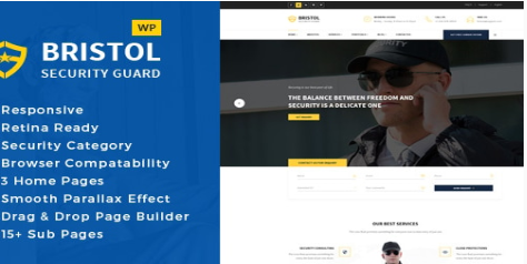 Product Image - Bristol – Security & Guarding Services WordPress Theme
