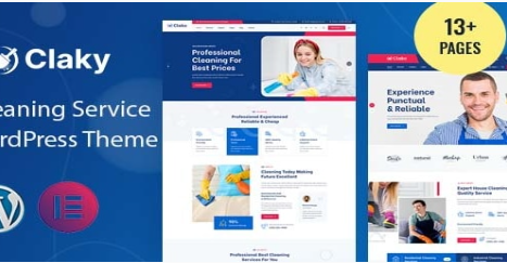 Product Image - Claky – Cleaning Services WordPress Theme Product Image - Claky – Cleaning Services WordPress Theme