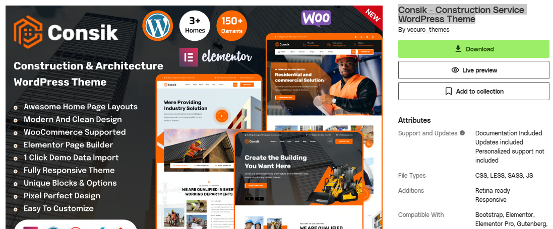 Product Image - Consik – Construction Service WordPress Theme