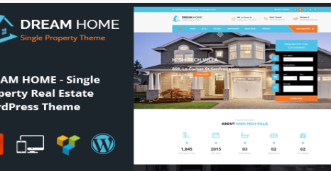 Product Image - DREAM HOME- Single Property WordPress Theme