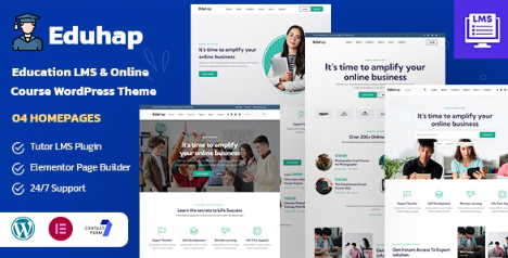 Eduhap - Education LMS WordPress Theme