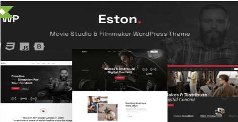 Product Image - Eston – Movie Studio & Filmmaker WordPress Theme Product Image - Eston – Movie Studio & Filmmaker WordPress Theme