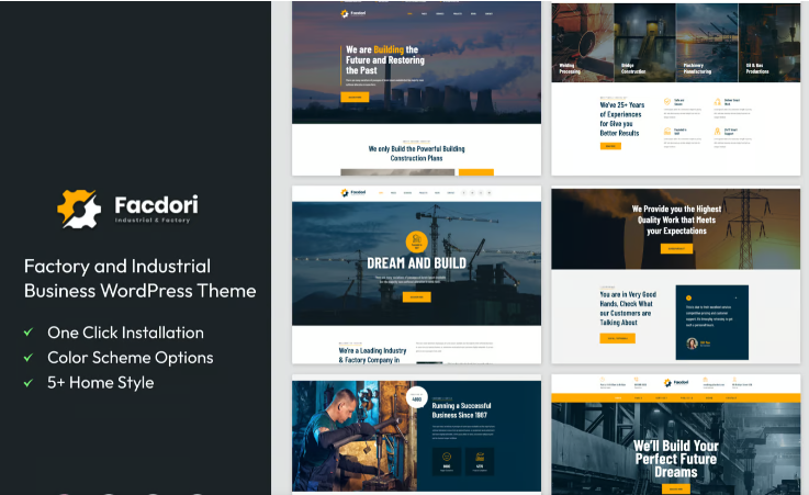 Product Image - Facdori – Factory & Industrial WordPress Theme Product Image - Facdori – Factory & Industrial WordPress Theme
