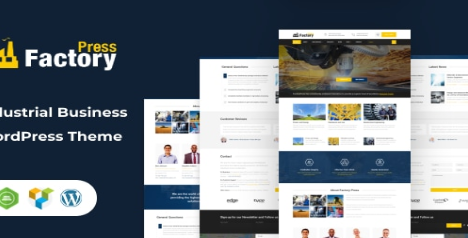 Product Image - FactoryPress – Factory & Industry WordPress Theme Product Image - FactoryPress – Factory & Industry WordPress Theme