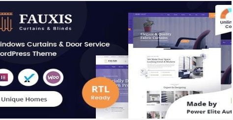 Product Image - Fauxis – Windows Curtains WordPress Theme