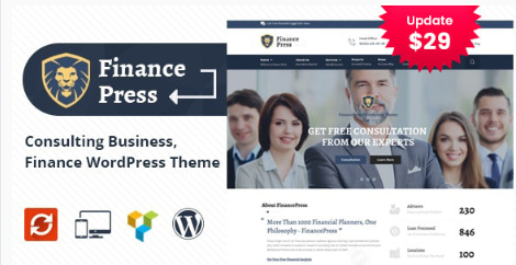 Product Image - Finance Press – Consulting Business WordPress Theme