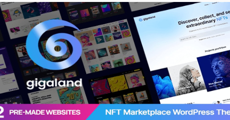 Product Image - Gigaland – NFT Marketplace WordPress Theme