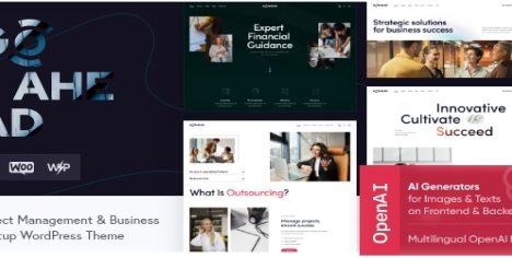 Product Image - GoAhead — Business Startup WordPress Theme