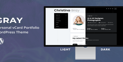 Product Image - Gray – Personal Portfolio WordPress Theme