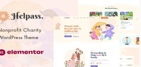 Helpass - Charity WordPress Theme