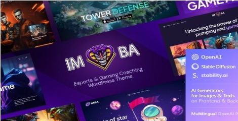 Imba — Esports & Gaming Cyber WordPress Theme