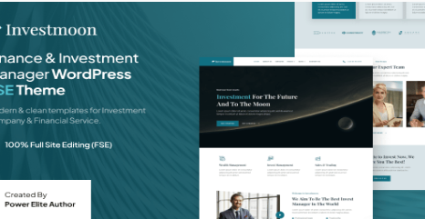 Investmoon – Finance & Investment Manager FSE WordPress Theme