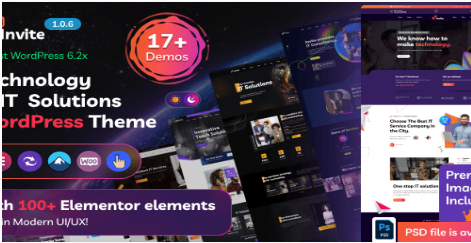 Product Image - Invite – IT Solutions & Technology WordPress Theme