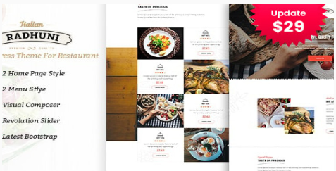 Italian Radhuni - Food & Resturant WordPress Theme