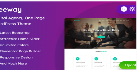 Product Image - Keeway – Digital Agency One page WordPress Theme