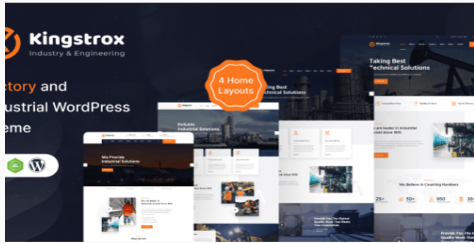 Kingstrox - Factory and Industrial WordPress Theme