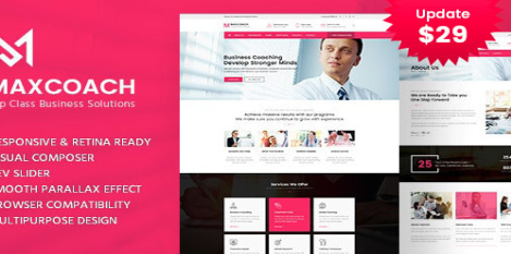 Product Image - Maxcoach – Business Consulting WordPress Theme