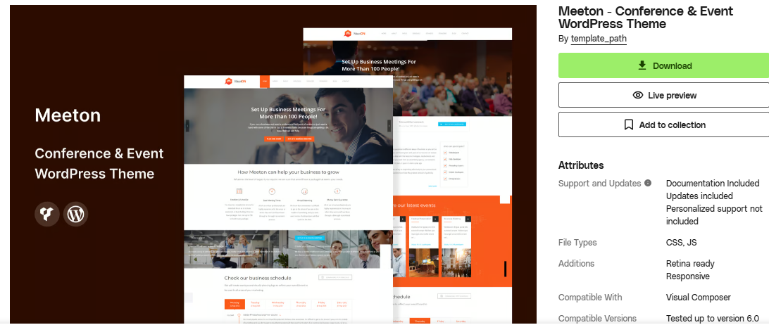 Meeton - Conference & Event WordPress Theme