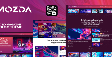 Product Image - Mozda – Micro Magazine & Blog Theme with Dark Mode