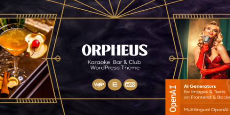 Product Image - Orpheus – Karaoke Bar & Club WordPress Theme