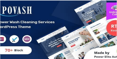 Povash Power Wash WordPress Theme 2.4.0