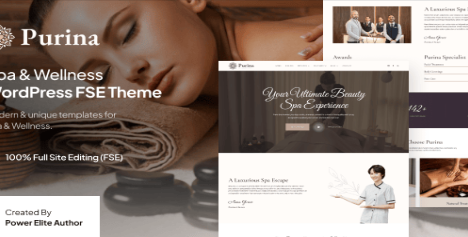 Purina – Spa & Wellness FSE WordPress Theme