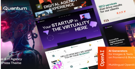 Product Image - Quantum – Digital & IT Agency WordPress Theme