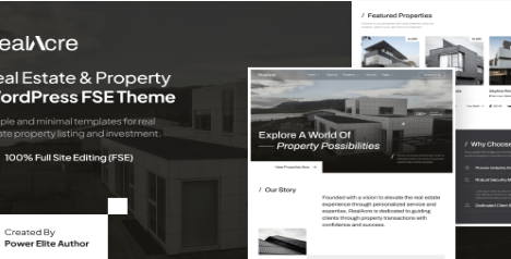 Product Image - RealAcre – Real Estate & Property WordPress Theme