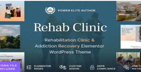 Product Image - Rehab Clinic – Addiction Recovery WordPress Theme