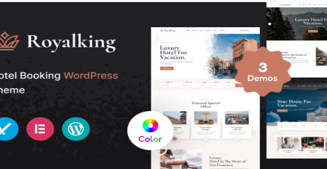 Product Image - Royalking – Hotel Booking WordPress Theme