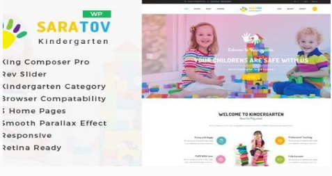 Product Image - Saratov – Day Care & Kindergarten School WordPress
