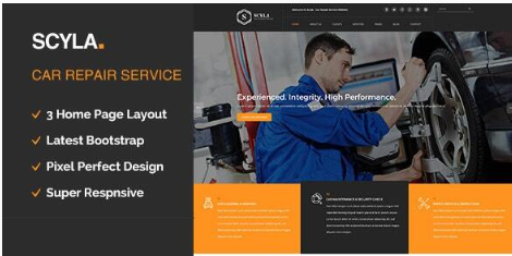 Product Image - Scyla | Auto Mechanic & Car Repair WordPress Theme