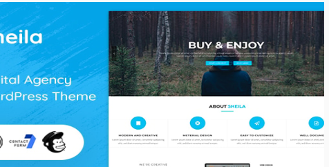 Product Image - Sheila – Material Design Agency WordPress Theme