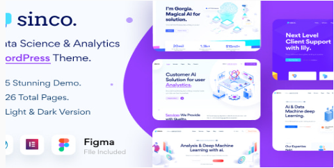 Product Image - Sinco – Data Science WordPress Theme