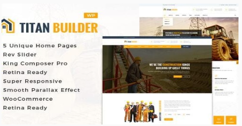 Product Image - Titan Builders : Construction WordPress Theme