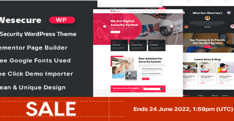 Product Image - Wesecure – Home Security WordPress Theme