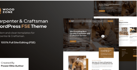 Product Image - Woodzone – Carpenter & Craftsman FSE WordPress Theme Product Image - Woodzone – Carpenter & Craftsman FSE WordPress Theme