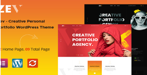 Product Image - Zev – Creative Personal Portfolio WordPress Theme