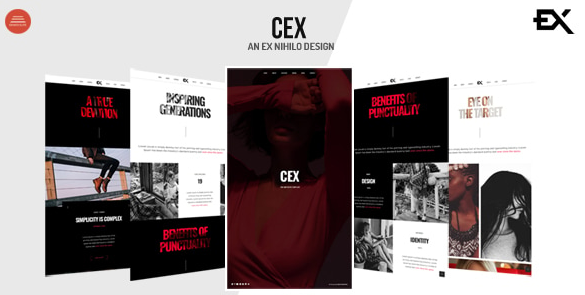 Cex - One Page Portfolio Template