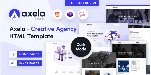 Axela - Creative Agency & Portfolio HTML Template