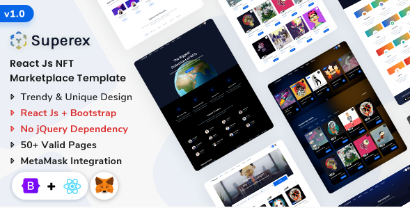 Superex - React NFT Marketplace