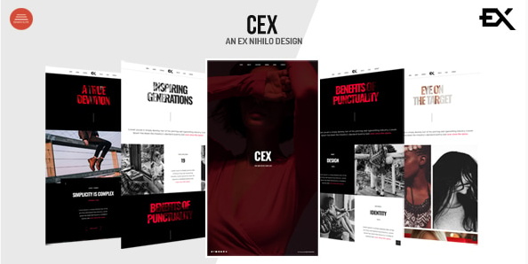 Cex – One Page Portfolio Template